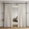 SMONTER Bastone per tenda divisoria per stanze, senza foratura, aste per tende da pavimento a soffitto, per tende, separazione di stanza autoportante da 110 a 310 cm regolabile extra