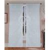 GBiancheria Coppia Tende CUORE RICAMATO 60x150 60x240 per Finestra e Portafinestra Pronte da Appendere (Bianco, 60x240cm)