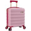 Cabin Max Anode, Bagaglio a mano, leggero, rigido, 4 ruote, lucchetto a combinazione, rosa/frutti di bosco, 45 x 36 x 20cm