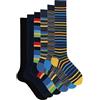 Ciocca Calze Uomo Lunghe Fantasia Caldo Cotone Morbide e Confortevoli - Confezione 3/6 Paia Autunno Inverno [BOXCW6_RIG2_11_1]