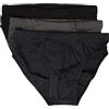 RAGNO Slip Uomo Confezione 3 Capi Cotone Elastico in Vita ricoperto Eco Cotton Stretch vestibilità e Confort artcolo 61147Q, 900T Assort. Tripack Nero/Blu/Grigio, 6 - SESTA