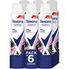 Rexona Deodorante spray Advance Protection Invisible Pure 72h da donna 200 ml - Confezione da 6