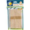 Craft Planet Bastoncini per Lecca-Lecca, ca. 50 Pezzi, in Legno, Extra Large, per progetti artistici e Artigianali, modellismo, Lecca Lecca, Cake Pop, Etichette per Piante, Bastoncini per ghiaccioli,