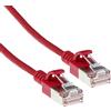 ACT Cavo di rete CAT6a, U/FTP LSZH, sottile, 3,8 mm, sottile, cavo CAT 6a flessibile con spina RJ45, per uso in data center dati, 3 metri, rosso - DC7503