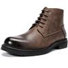 Allthemen Uomo Stivali Chelsea Casual Boots Punta Lacci Rotonda Moda Polacchine Anfibi Eleganti