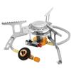 SMTYXS Stufa A Gas da Campeggio Esterna Bruciatore Turistico Antivento Forte A Fuoco Fornello Forno Portatile Forniture Attrezzatura Picnic Facile da Cucinare(1)