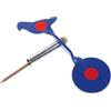 SHINEOFI Bersaglio da Tiro in Lega Metallica Blu a Forma di Volatile Design Vivido, Rotazione 360° e Portatile per Pratica in Giardino e Campo da Tiro