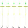 Qsvbeeqj Amo da pesca in acciaio al carbonio con fondo anti-intoppo per trappola per carpa alimentatore acqua dolce lago fiume facile installazione leggero con lenza