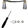 PANFHGFG Mulinelli da pesca in lega alluminio Maniglia Mulinelli da pesca a traina Baitcasting Rocker Parte ricambio per pesca leggera Sostituzione della maniglia per mulinello con goccia d ' acqua esterna