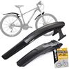 SUNFATT Parafango posteriore per mountain bike, solo 24-29 pollici, non per freni a V, montaggio senza fori, per mountain bike ed e-bike