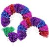 Luxshiny Pompon per Cheerleading 18 Pezzi Manico in Plastica, Pratici e Lucenti per Competizioni Sportive e Allenamenti di Ginnastica Colore Casuale