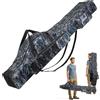 Lomffy Borsa da Pesca Portatile 3 Strati, 150cm Pieghevole Sacca Canna e Attrezzi Grande capienza Borsa per Canne da Pesca Impermeabile Borsa per attrezzatura da pesca cannas pesca borsa organizer