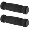 cyclingcolors Manopole bici in schiuma 125 mm diametro 22 mm convesse morbide unisex per manubrio MTB trekking strada scooter bici, nero