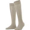 FALKE Sensitive London W Kh cotone con bordino morbido 1 paio, Calzini lunghi Donna, Beige Linen Melange 4541, 35-38