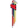KS Tools 151.5210 Set chiavi maschio esagonale per testa a sfera Torx, extra lunga 9 pz