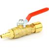 ERGAOBOY 1 pz Kit adattatore valvola a sfera in ottone, 1/2" BSP femmina e maschio compressore d'aria valvola di spegnimento rapida spina di collegamento per camper irrigazione sistemi di sprinkler