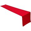Lemos Home Concept Collection, runner da tavola in 100% cotone, colore e dimensioni a scelta, 40 x 200 cm, colore: rosso