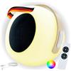 SCHWAIGER 661774 Lampada da tavolo portatile Altoparlante Bluetooth Batteria RGB LED Lampada da comodino Luce da esterno Lampada da giardino Altoparlante musicale Maniglia 10W Impermeabile
