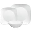 Corelle Piatto piano, bianco puro, set da 12 pezzi