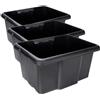 Sundis 4529001.0 Scatola, Nero, 38 x 29 x 19.5 cm (Confezione da 3)