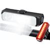 EOIWUY Luci Bicicletta LED, [Super Luminosa & Fascio Largo] Luci Bici, Luce Bicicletta Anteriore e Posteriore USB Ricaricabile con 4+5 modalità, IP65 Impermeabile Fanali Bici per Ebike, MTB, Ciclismo