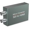SEMZHENG Convertitore da SDI a HDMI con SDI Loop Out, SDI to HDMI Converter, Rilevamento Automatico del formato per Segnale 3G-SDI, HD-SDI, SD-SDI da Visualizzare sullo Schermo HDMI