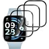 Pollachi [3 Pezzi Pellicola Protettiva per Xiaomi Redmi Watch 6,HD Pellicola Hydrogel Flessibile,Supporta Lo sblocco Delle Impronte Digitali,Anti-Graffio