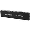 Diyeeni Splitter DVI 1 in 4 Out, 1 x 4 DVI con trasmissione HD senza perdite, duplicatore video per PC, laptop, HDTV, proiettore, visualizzazione di più monitor (spina UE)