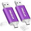 Thkailar Chiavetta USB C da 128 GB, 2 in 1, USB C e USB A, per iPhone 15/16/17, Android, Mac, PC