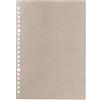 MUJI NAA88A9A - Quaderno a fogli sfusi rimovibili, formato A5, a quadretti, 5 mm, 20 fori, 50 fogli