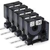 Aken Nastro Compatibile con Dymo Rhino 18488 12 mm x 3.5 m Etichette
