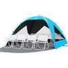 Wolfwise Tenda da Spiaggia UPF 50+ per Famiglia, Riparo Solare Anti-UV con 3 Finestre Ventilate, Pavimento Estensibile e Borsa per il Trasporto, Capacità 8 Persone, Blu con rivestimento nero