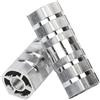 cyclingcolors poggiapiedi pedale bici BMX in Lega di Alluminio, Antiscivolo, 60mm, pegs, argento