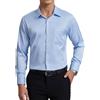 Enlision Camicia Uomo Maniche Lunghe Elasticizzata Non Stiro Antipiega Taglio Regolare con Bottoni e Tasca per Ufficio Cerimonia e Casual