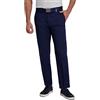 Haggar Men's Cool Right Performance Flex Solid Straight Fit Flat Front Pant