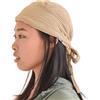 CHARM Arricciatura Turbante Bandana Cappellino Testa Sciarpa Tutte Le Stagioni Stravagante alla Moda Pirata Beige