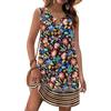 Zeagoo Abiti estivi da donna 2024 prendisole allentate costume da bagno Coverup Casual Boho Tank Dress, nero, X-Large