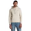 G-STAR Premium Core Hooded Sweater, Felpa con cappuccio Uomo, Beige (Whitebait D16121-C235-1603), S