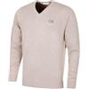 Calvin Klein Maglione Golf Uomo Durevole e Scollo a V - Latte Macchiato - L