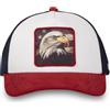 Hatfield Cappello Uomo e Donna, Trucker, Rosso EAGL | Unisex, Adulto 55,5-60cm, Velluto a coste, Chiusura Snapback, Fascia antisudore, Rete morbida, Visiera curva