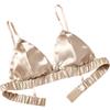LRSSMB Reggiseno Di Seta Double Face Reggiseno Di Seta Di Gelso In Raso Liscio For Donna Reggiseni Senza Fili Triangolo Bralette Top Coppa Non Imbottita Quotidiana