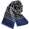 UK_Stone Foulard da uomo, in 100% seta, sciarpa vintage, con motivo