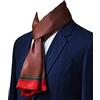 UK_Stone - Foulard da uomo, 100% seta, sciarpa vintage, Motivo vintage #2 rosso vinaccia, Taglia unica