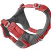 Kurgo Journey Air Dog Harness - Secure Fit for Active Dogs - Padded Chest - Lightweight Ripstop Fabric - Breathable Mesh - Reflective Trim - Back Assist Handle - Coral - X-Large