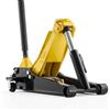 VEVOR Cric Idraulico a Carrello 3 Tonnellate a Basso Profilo, Cric Idraulico da Pavimento in Acciaio, a Doppio Pistone, Altezza di Sollevamento 75-500 mm, Ideale per Auto Sportivo, Moto, SUV e Camion