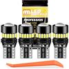 ANTEMOON 194 lampadine LED super luminose T10 168 2825 W5W cuneo LED lampadina di ricambio Canbus senza errori per interni auto, plafoniera, bagagliaio, luci targa, confezione da 4 (6500 K bianco)