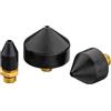 HAZET Set di coni 9040-42/3, per la pulizia delle linee ad aria compressa, 3 attacchi a cono da 13, 25, 35 mm, adattabile alla pistola di soffiaggio a 2 vie 9040-4, per lallentamento dei tappi