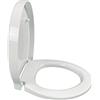 Jacob Delafon Ove - Sedile Thermodur con cerniera metallico/A bianco