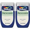 Dulux Benessere Pittura Colorata all'Acqua per Interni Superlavabile Anti Muffa Anti Batteri con Ioni D'Argento, 30 millilitri, Giallo Vaniglia, 30 ML (Confezione da 2)