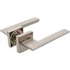 Amig - Set di maniglie per porte - mod. ZORA - 52 x 146 mm - Con Bocallave - Design elegante e semplice - Maniglia ergonomica di presa - Alluminio satinato